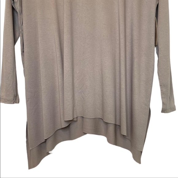 Enti Clothing Long Sleeve Raw Hem Tunic with Side Slits NWT Women’s Large - Picture 10 of 11